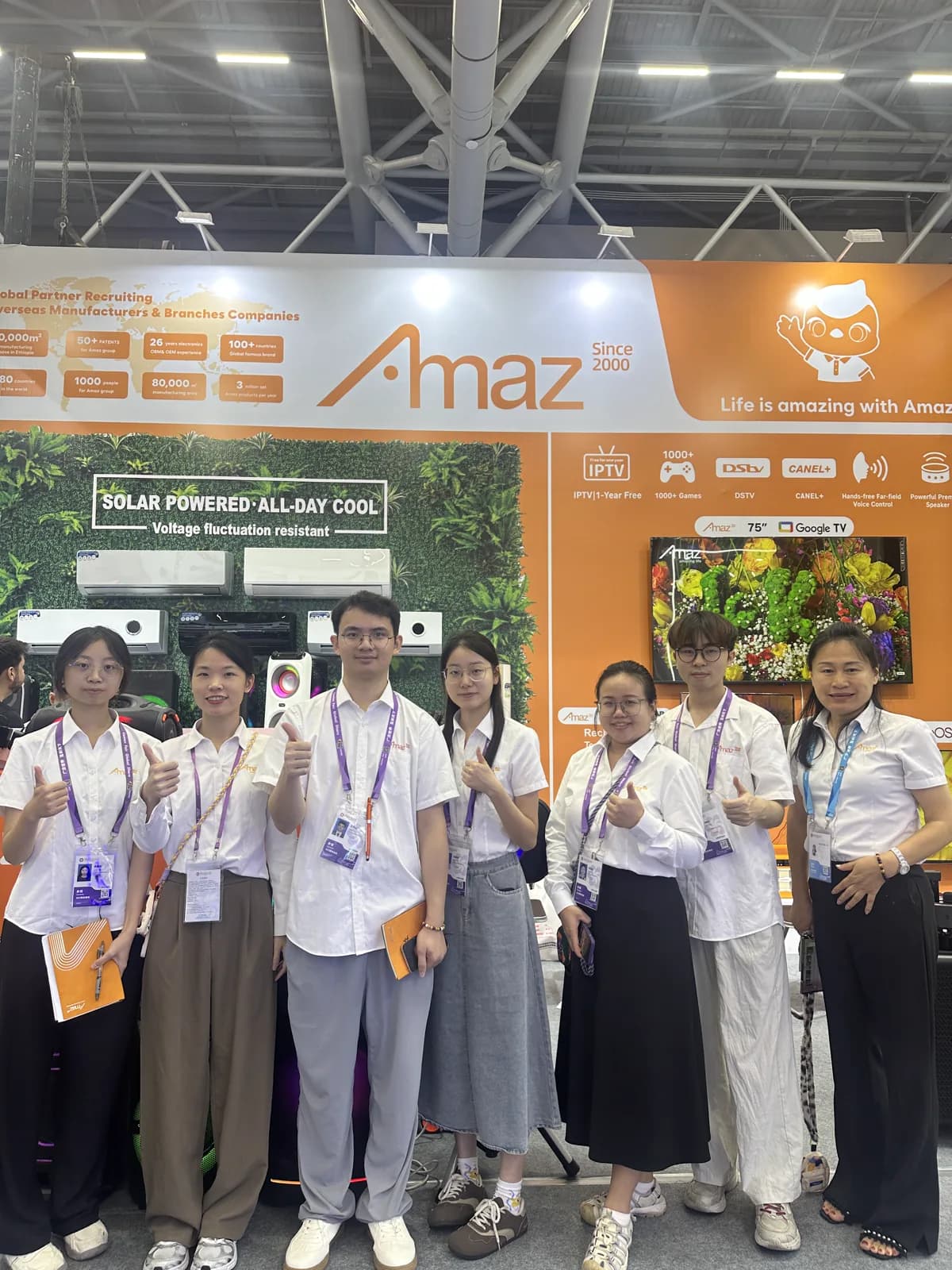 AMAZ team at its Canton Fair exhibition booth