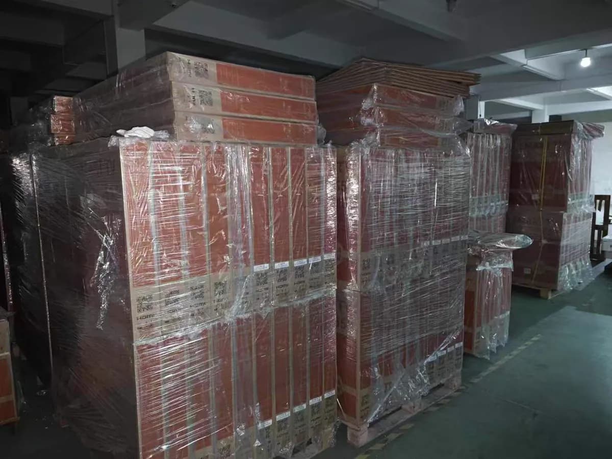 Packaged AMAZ product cartons during order preparation
