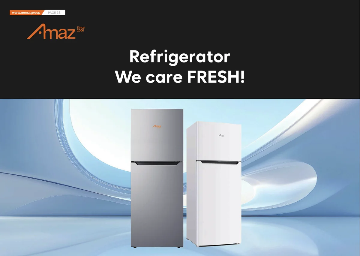 Cover of the current AMAZ refrigerators and freezers catalogue