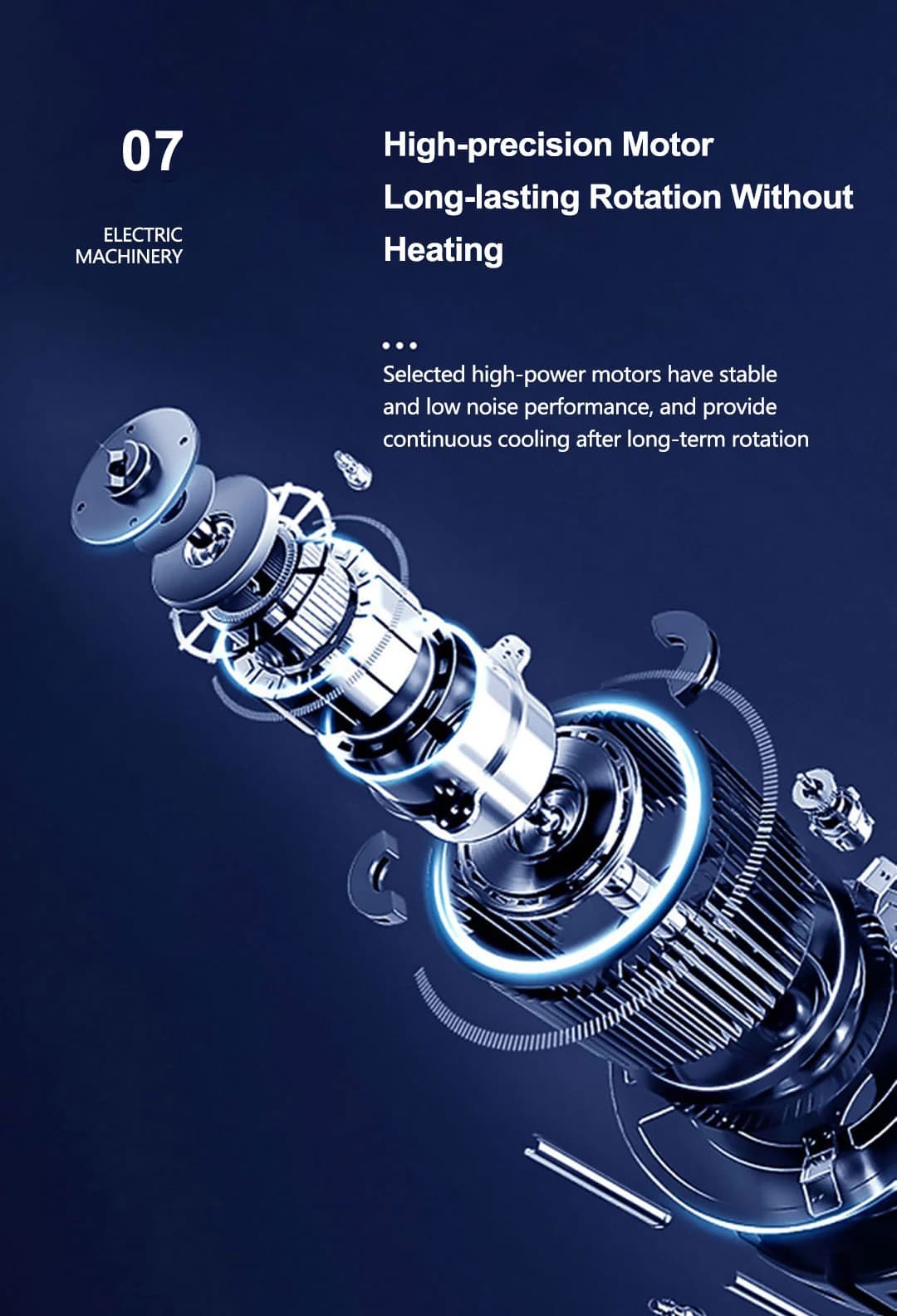 Supplied air cooler motor information artwork numbered 07