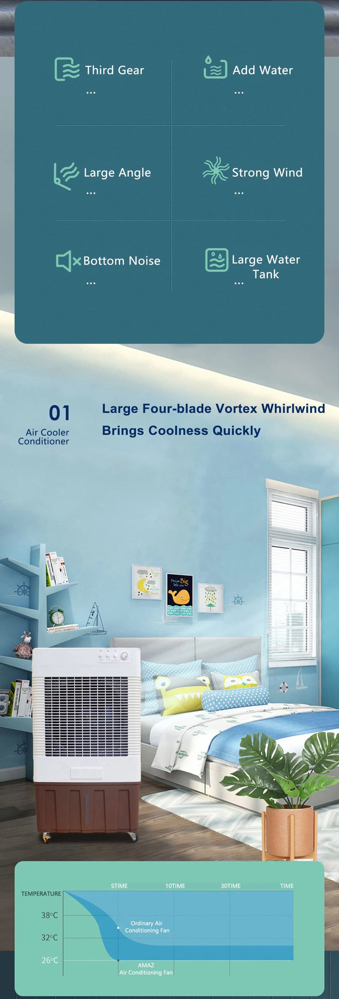 AL-40A supplied feature overview and cooling artwork