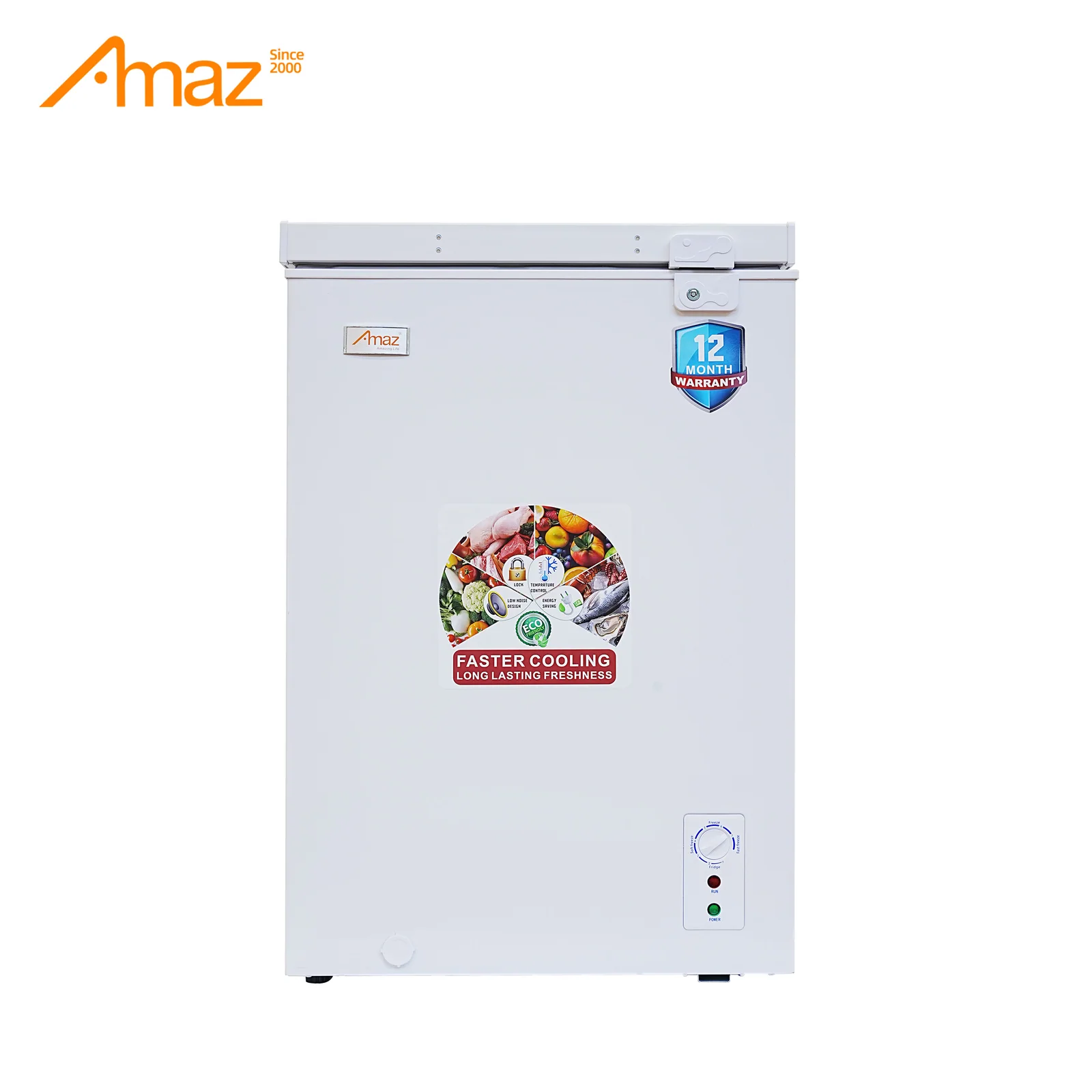 Chest freezer front view