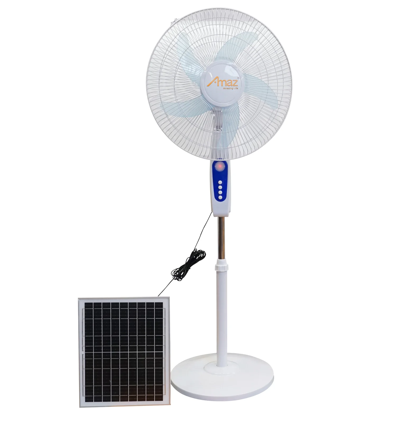 AMAZ ALF-16L rechargeable solar fan with supplied solar panel