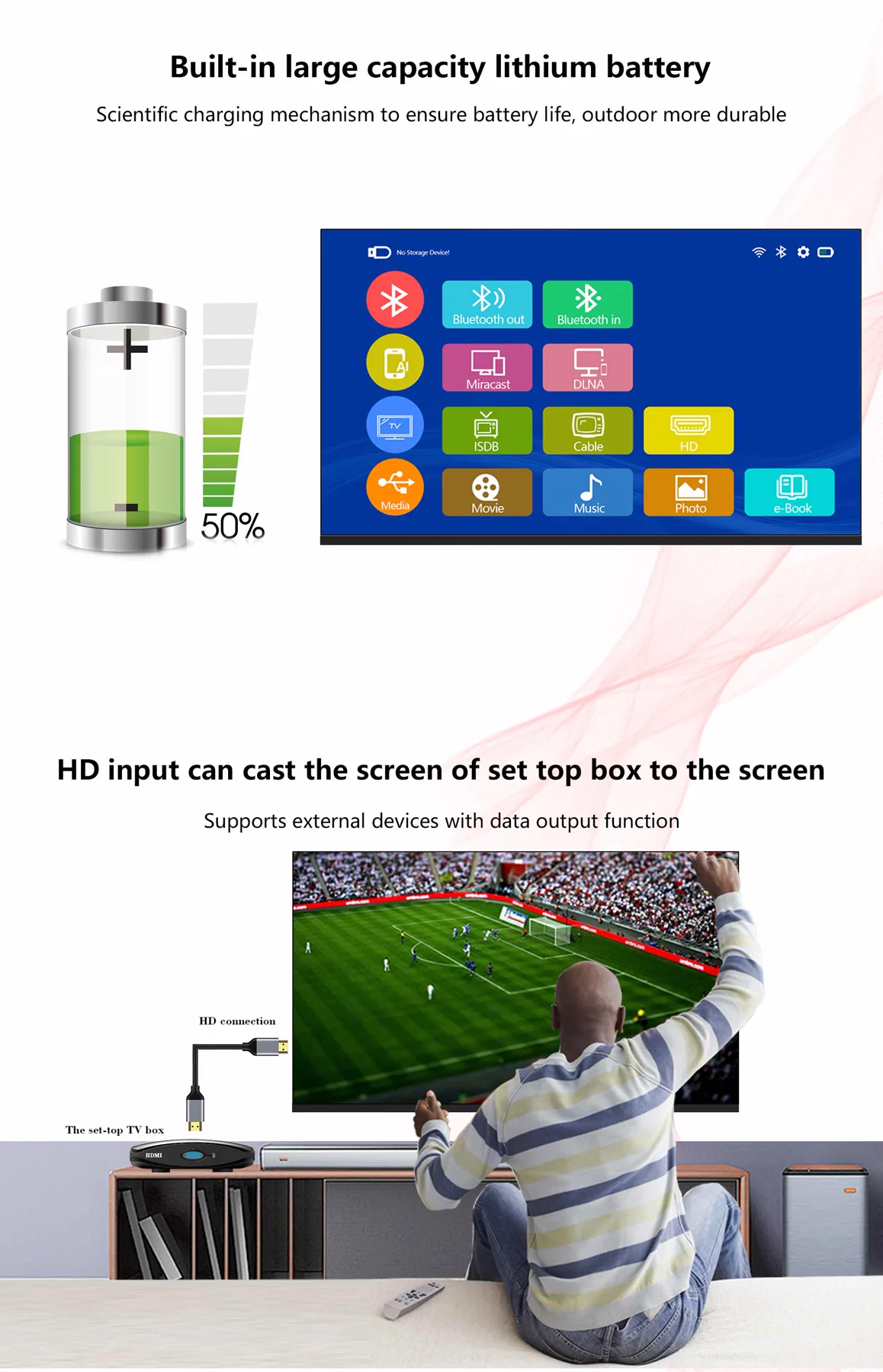 Solar Battery TV Set supplied detail artwork 3