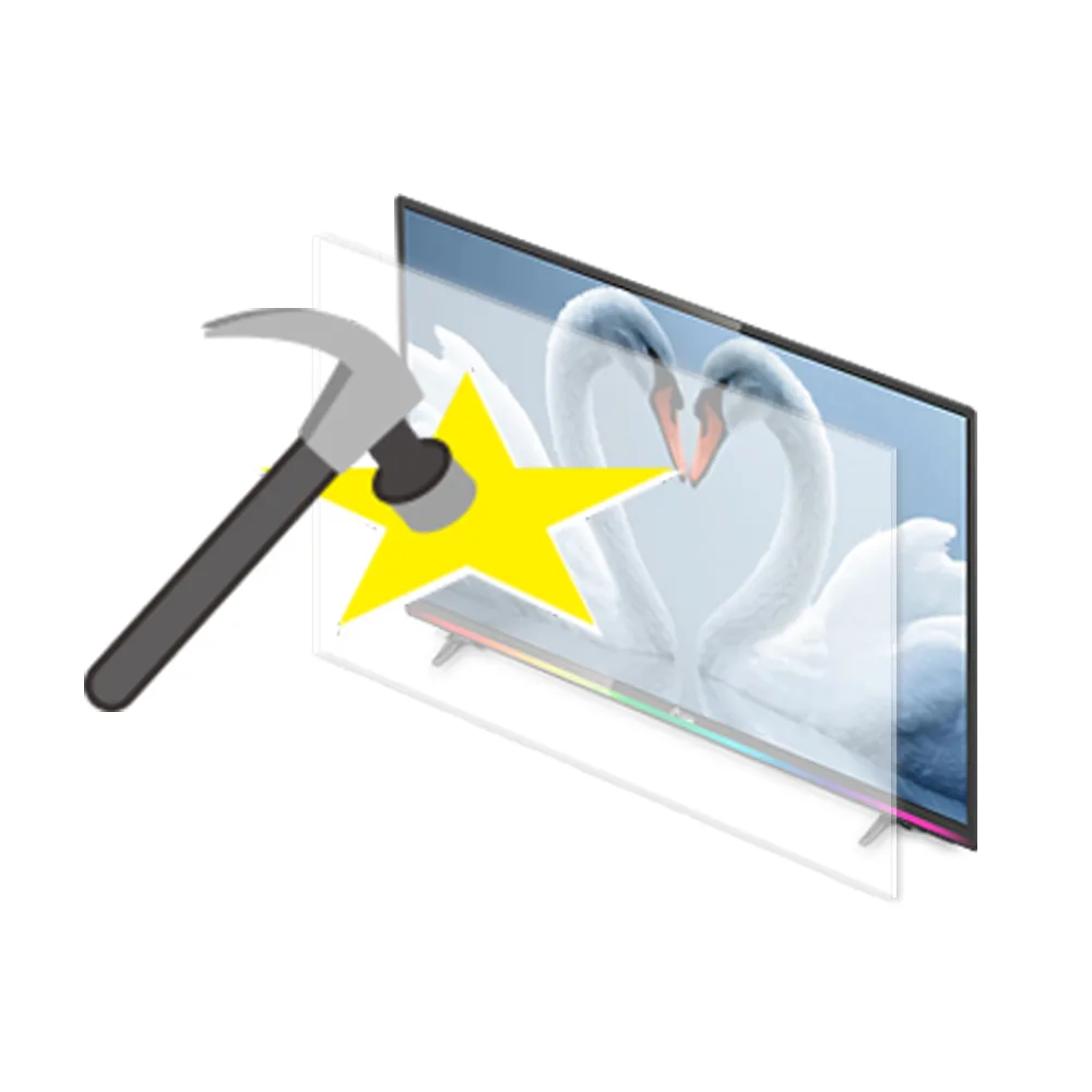 Tempered Glass Music TV supplied product view 1