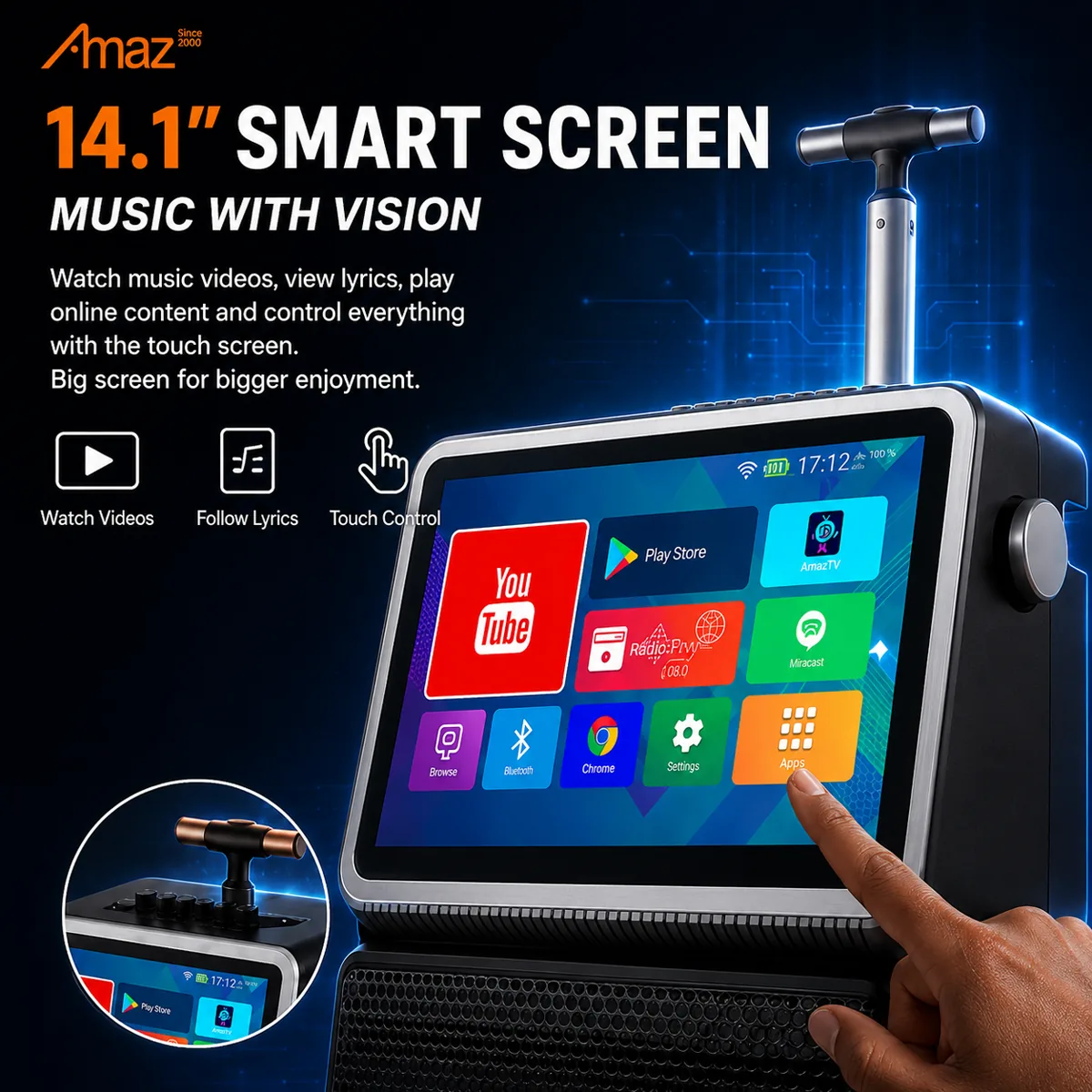 AL-PAV02 14.1-inch smart touch screen feature artwork